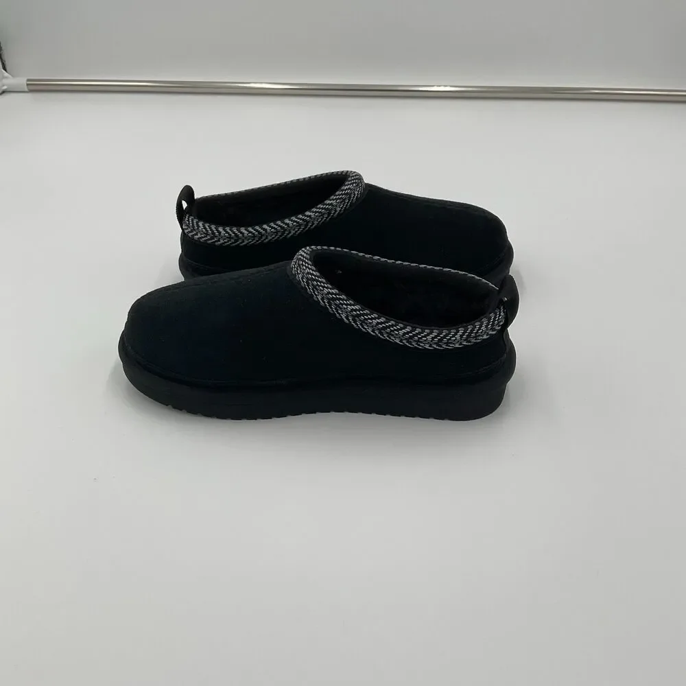 Ugg Koolaburra Burree Suede Clog Mules Slip On‎ Comfort Shoes Slippers Kids Sz 1